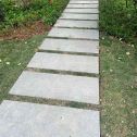 宁德 芝麻黑小区踏步、汀步石铺装效果
