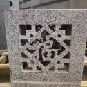宁德 芝麻白花岗岩镂空雕花灯笼