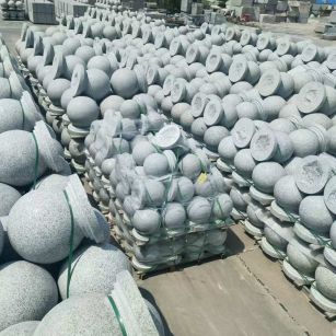 宁德 花岗岩实心圆球，石球，挡车球，挡车石，车止石，路障石。