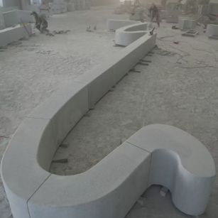 宁德 花岗岩整石坐凳拼装