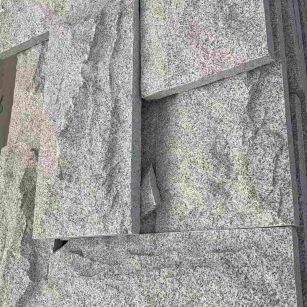 宁德 芝麻白自然面花岗岩成品板