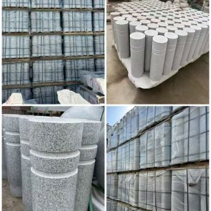 宁德 芝麻白花岗岩挡车柱、隔离柱多少钱