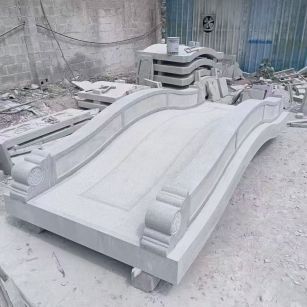 宁德 芝麻灰花岗岩园林景观 小石桥