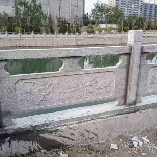 宁德 芙蓉白大花桥梁、河道，石材栏杆、围栏、护栏