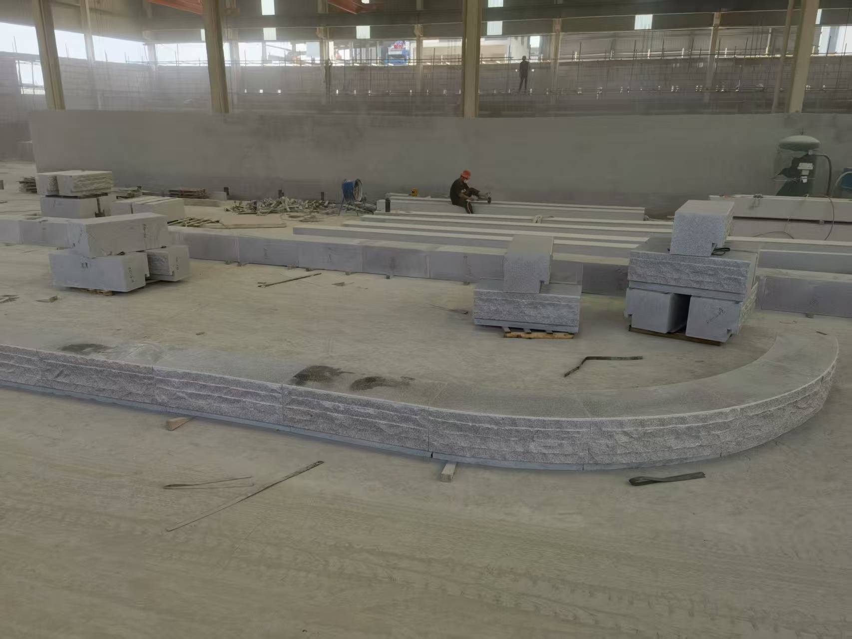 宁德 芝麻白整石坐凳（光面+自然面）