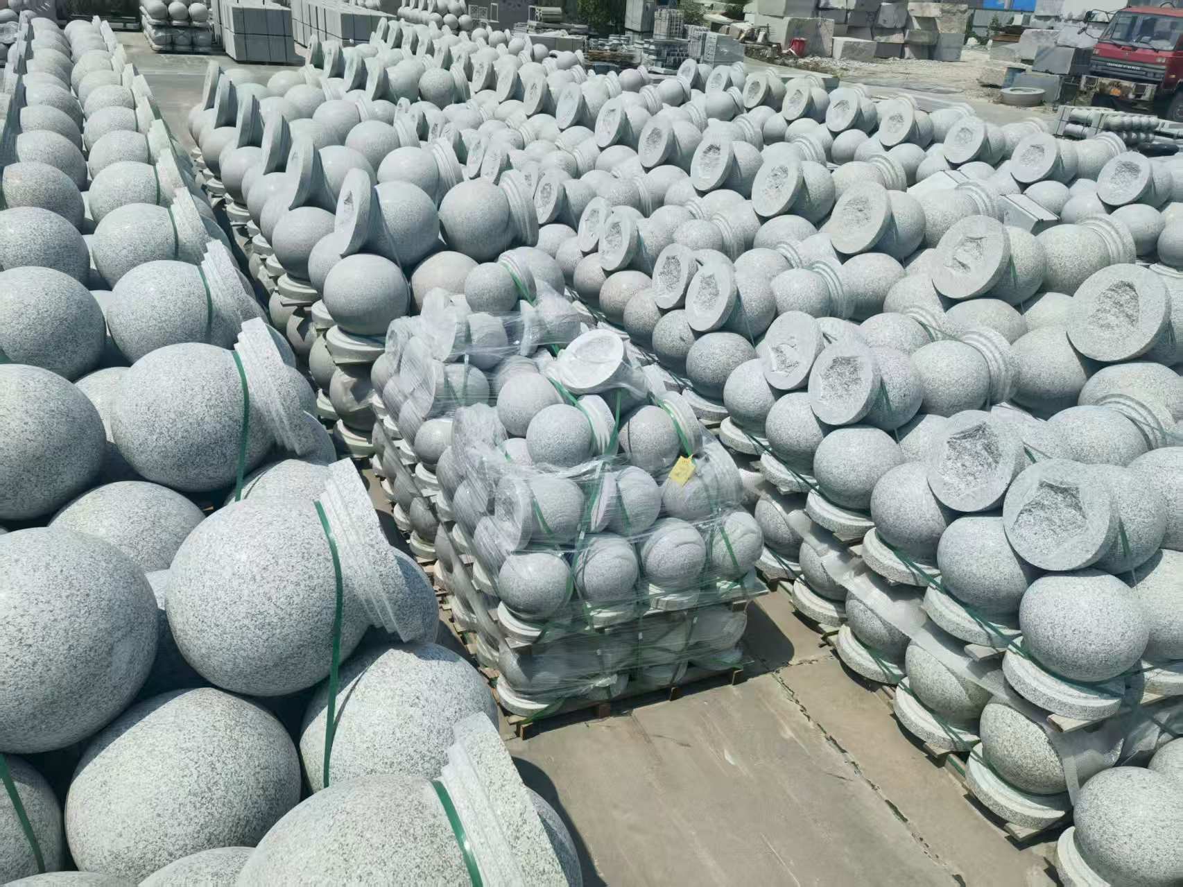 宁德 花岗岩实心圆球，石球，挡车球，挡车石，车止石，路障石。