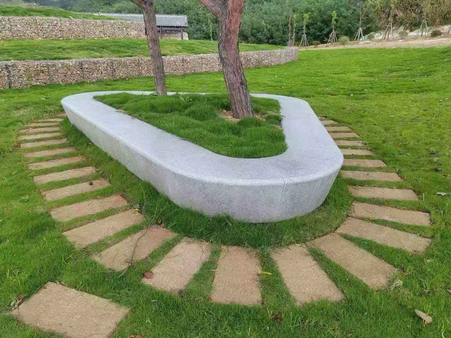 宁德 芝麻白光面整石坐凳