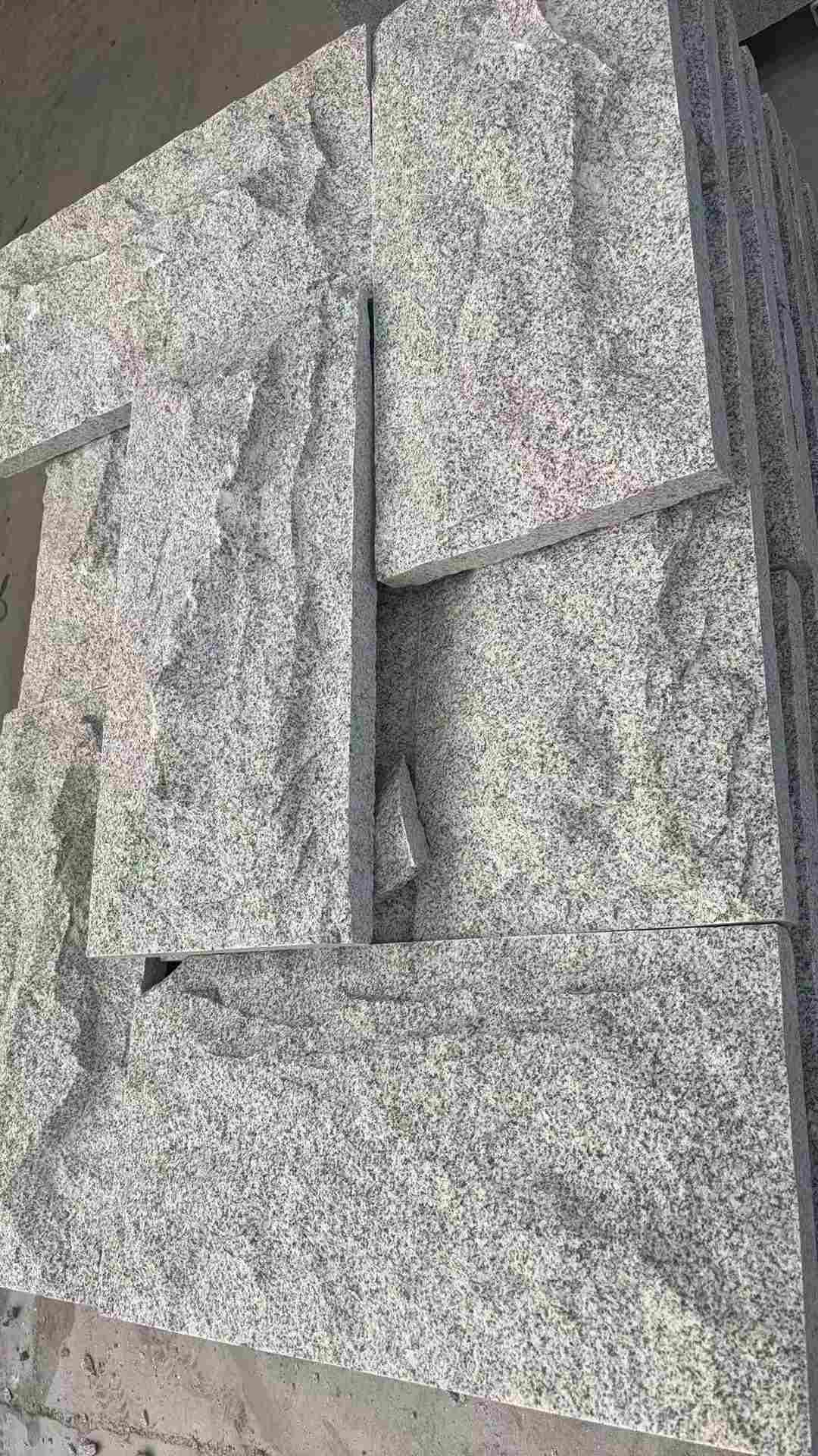 宁德 芝麻白自然面花岗岩成品板