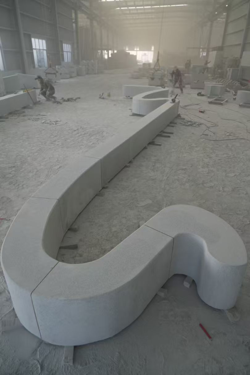 宁德 花岗岩整石坐凳拼装